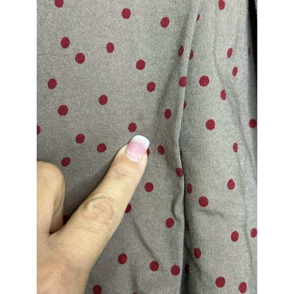 Hanna Andersson Girls5 / 110 cm Cranberry Set Dot LS Dress - Picture 3 of 11